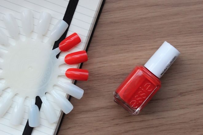 Essie Meet Me at Sunset Nail Polish Review and Swatches