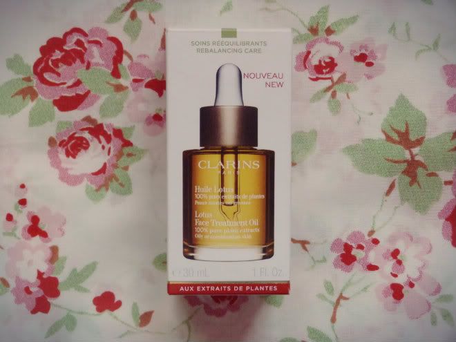 New clarins facial oil