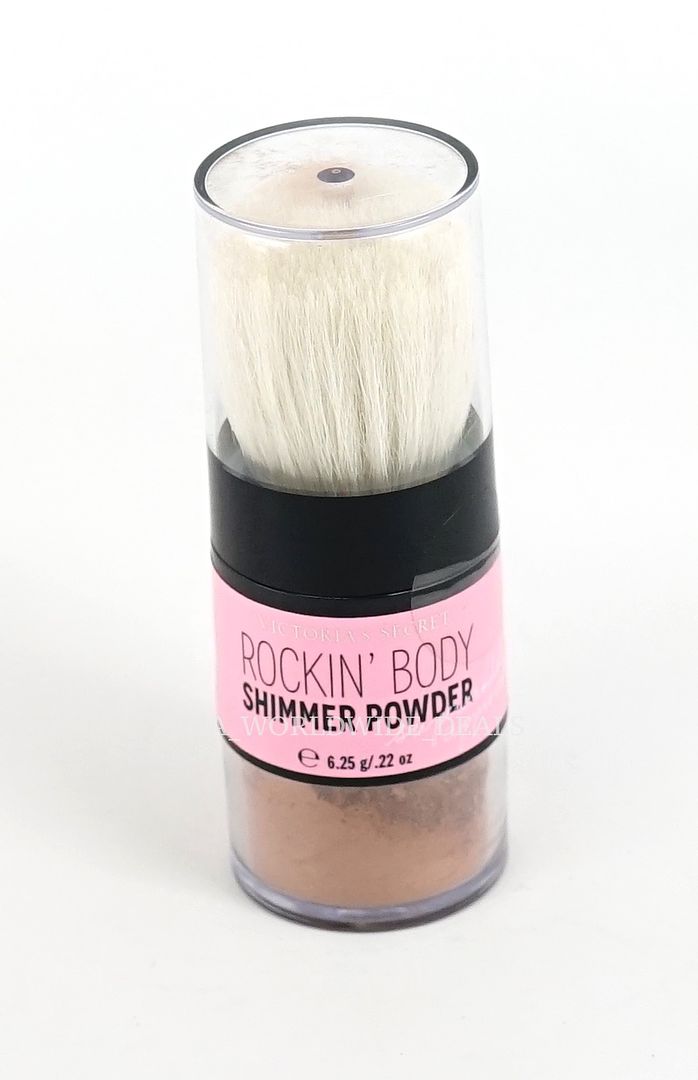 NEW Victoria's Secret Rockin' Body Shimmer Powder W/ Brush .22 oz 6.25g