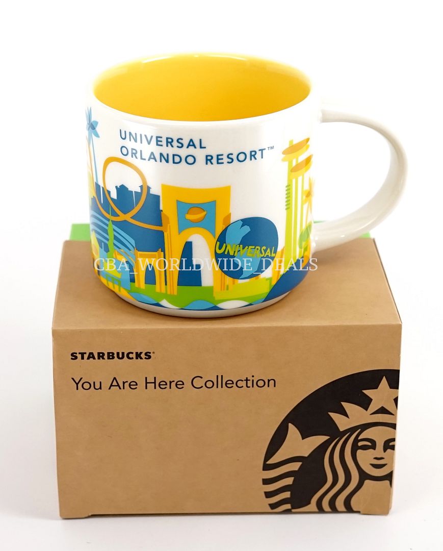 New Universal Studios Orlando Starbucks YAH You Are Here Coffee Mug Cup