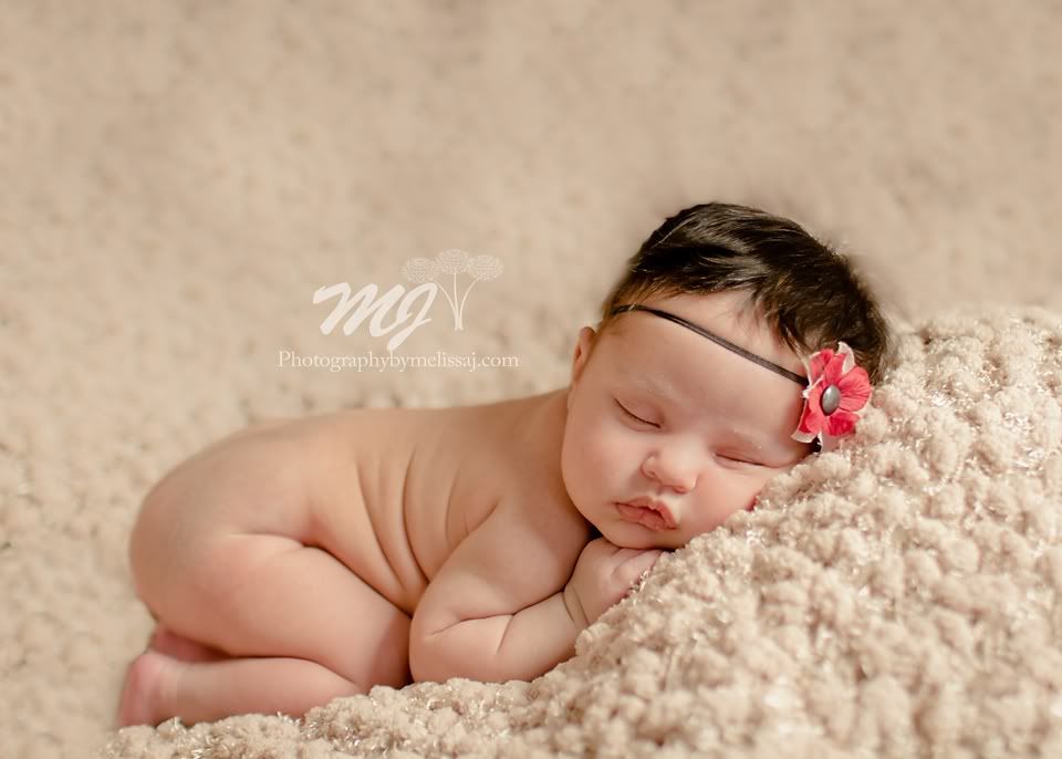 1 month new newborn girl :: newborn portraits :: photography by melissa j, love the little rolls =) www.photographybymelissaj.com