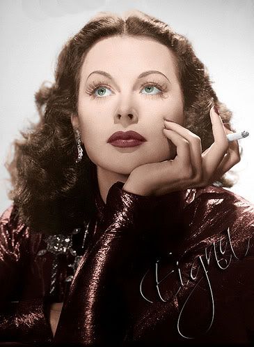 Hedy Lamarr Smoking