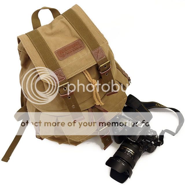 Casual Bag DSLR SLR Camera Canvas Knapsack Outdoor Backpack For Nikon 