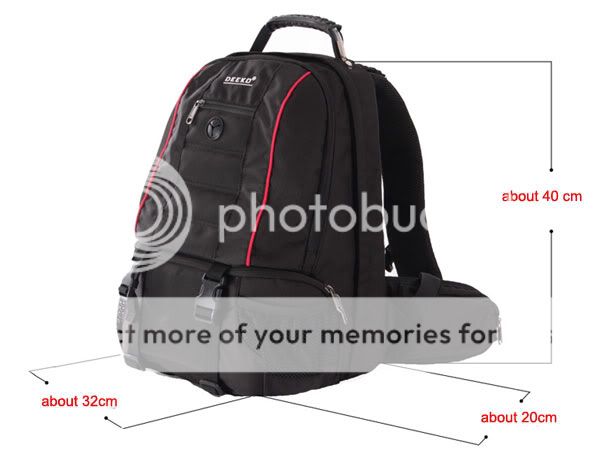 Nylon DSLR SLR Camera Backpack 17Laptop Outdoor Purse Bag for Canon 