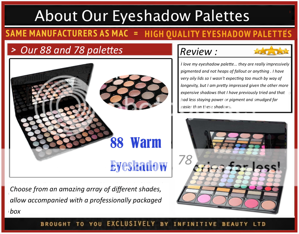 Eyeshadow Eye Palette Makeup Shadow Cosmetic Color Kit Full Set 78 88 120 180