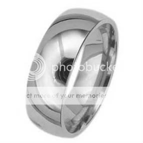 3pcs MENS WOMENS TITANIUM SILVER WEDDING BAND RING SET  