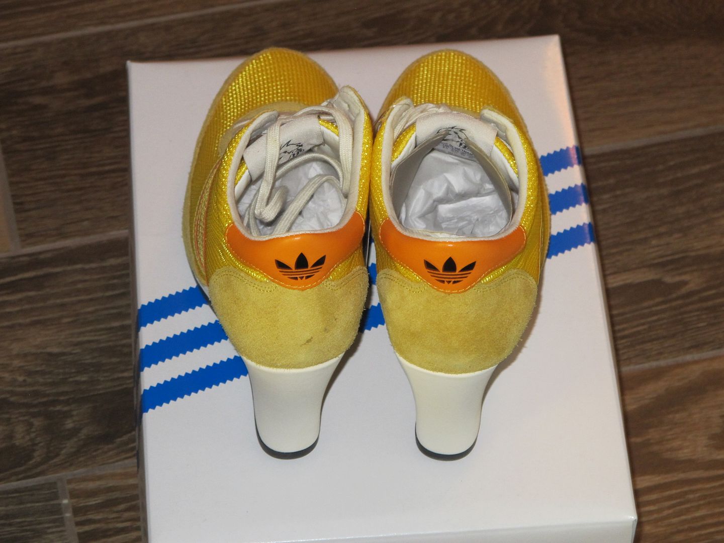 New Women's Adidas Originals Jeremy Scott JS Arrow Wedge Shoes Size 10 G61075