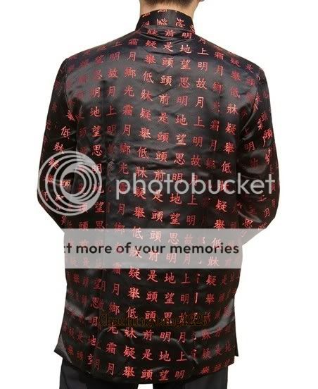 Handsome Chinese Men's Clothing Jacket Coat Black Sz M L XL XXL XXXL