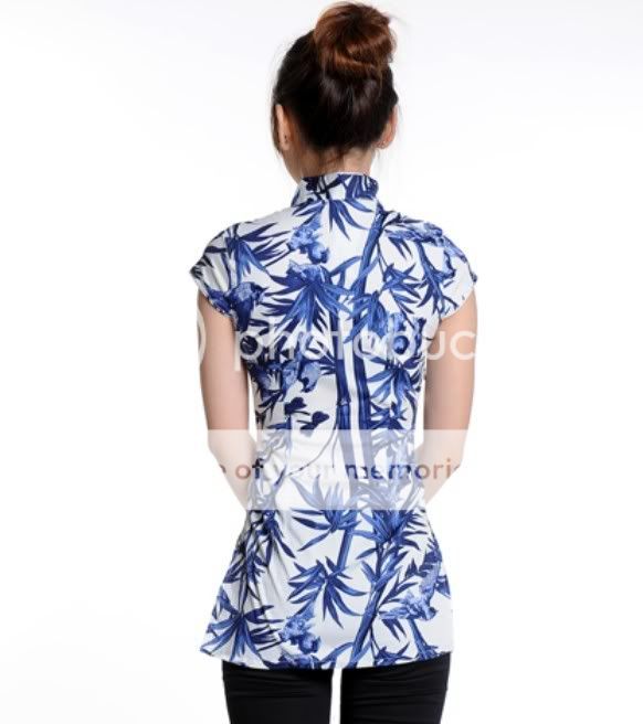 Charming Chinese Women's Tops Shirt Cheongsam White Sz s M L XL