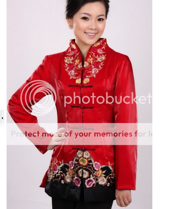 Charming Chinese Women's Style Winter Cotton Jacket Red Sz M L XL XXL 3XL