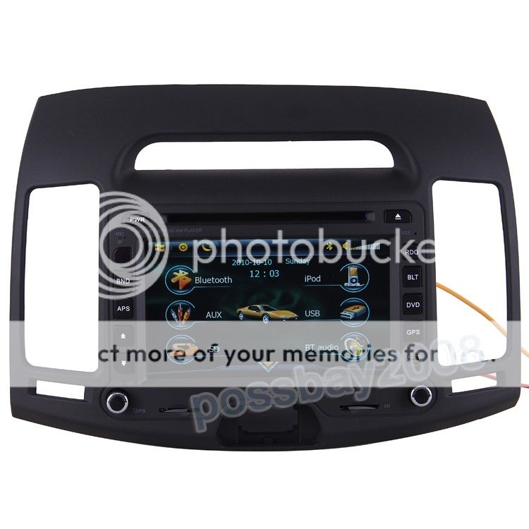 07 10 Hyundai Elantra Car GPS Navigation Bluetooth iPod Radio  TV