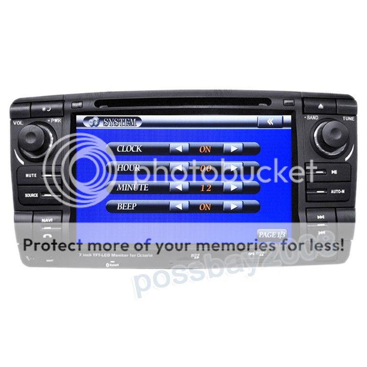 Skoda Octavia Car GPS Navigation System DVD Player