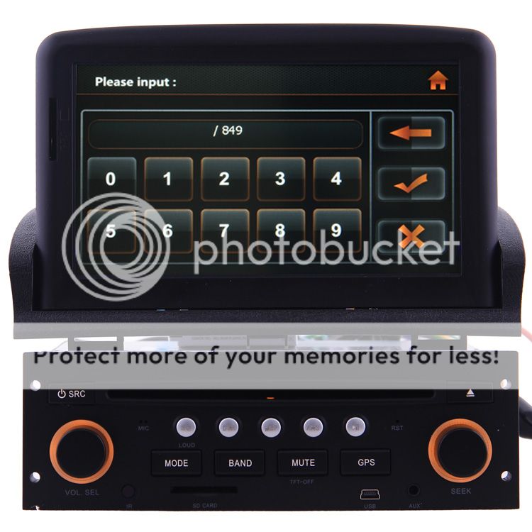 Car GPS Navigation System DVD Player for Peugeot 307