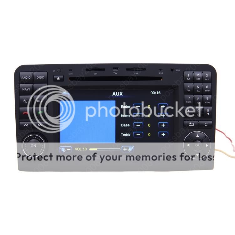 06 10 Mercedes Benz GL450 Car GPS Navigation DVD Player  