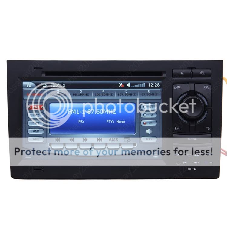 2002 2008 Audi A4 Car GPS Navigation Radio Bluetooth IPOD ISDB T TV 