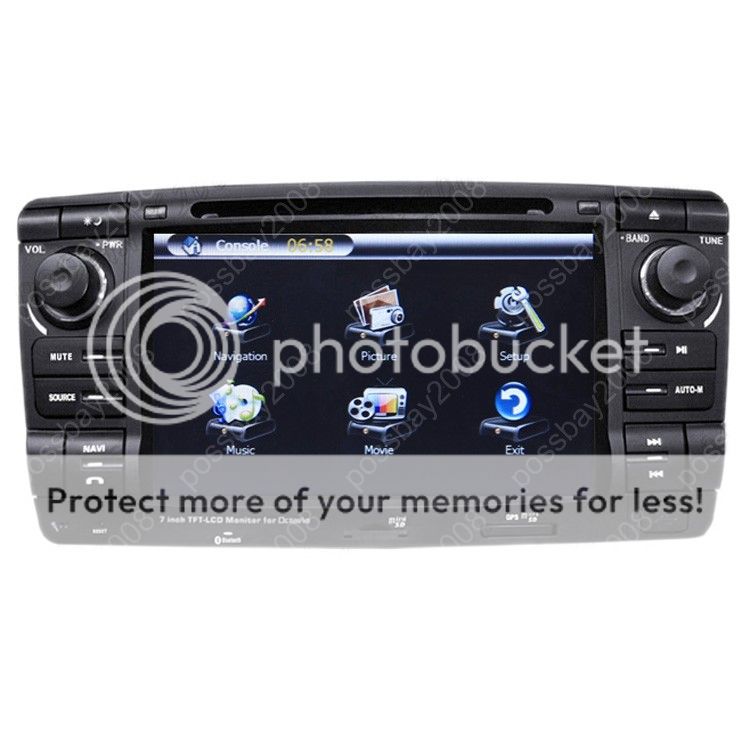 Car In dash GPS Navigation DVD Multimedia System