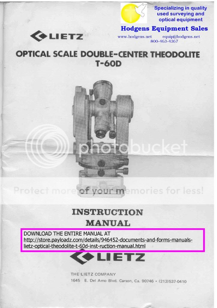 Lietz Sokkisha T 60D Optical Theodolite & case  